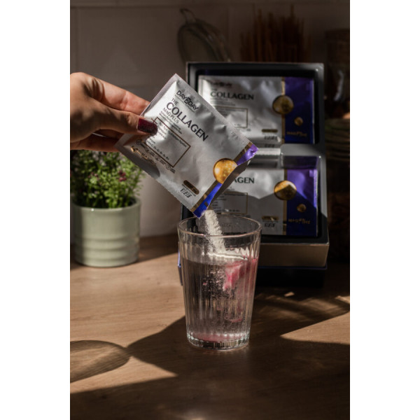 Комплекс колагену проти болю в суглобах з Магнієм, вітамінами та мінералами Day2Day The Collagen MAG Plus, 30 пакетиків